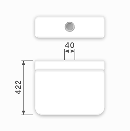 Linha Monte Carlo - 40 x 422 mm (Acionamento Superior) 